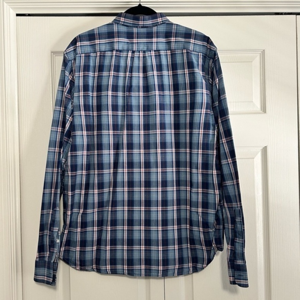 Old Navy Casual Button Down Shirt in Plaid Slim Fit Size XL EUC - Picture 2 of 5